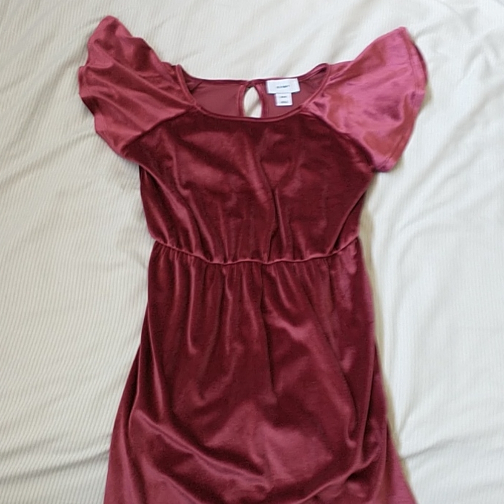 Old Navy Girls sz 8 velvet dress Like New!!!